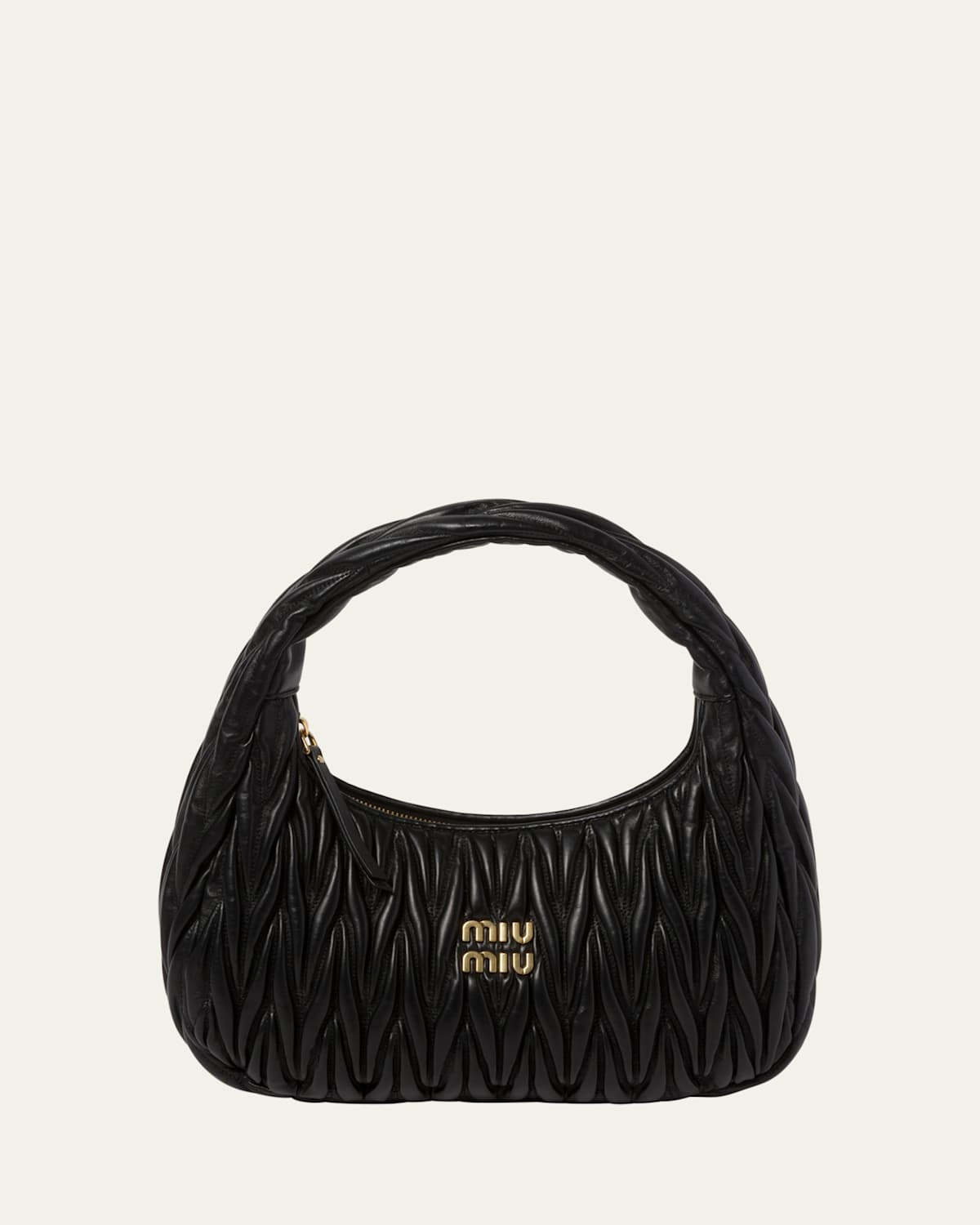 Miu Miu Quilted Napa Leather Shoulder Bag