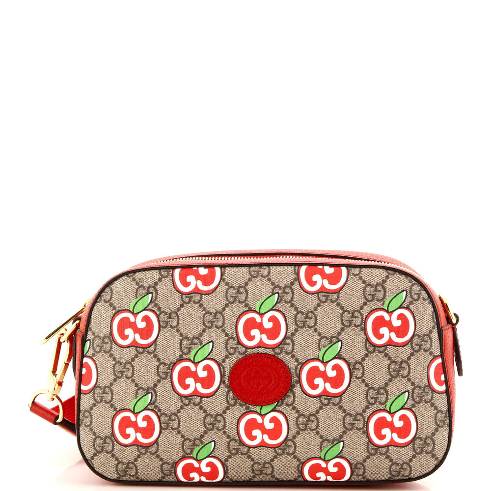 GUCCI Camera Messenger Bag Printed GG Coated Canvas