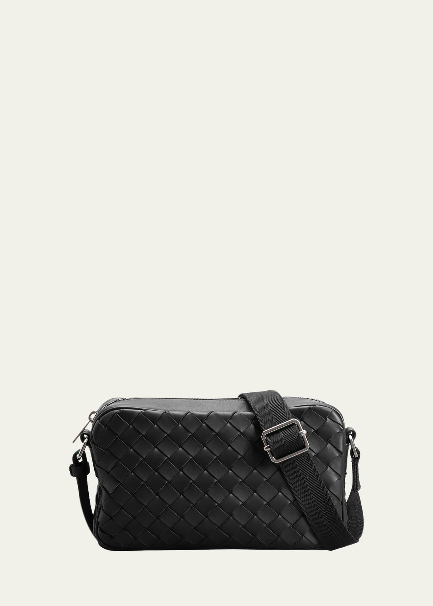 Bottega Veneta Sac bandoulière en cuir Intrecciato pour homme