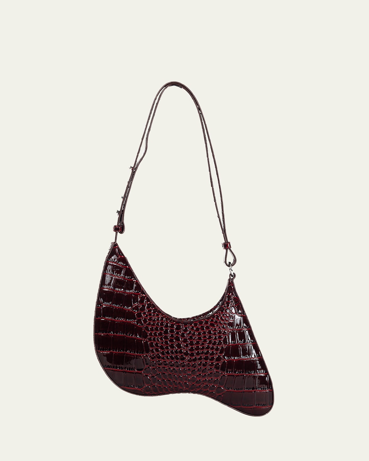 Boss Thing 2 Croc-Embossed Shoulder Bag