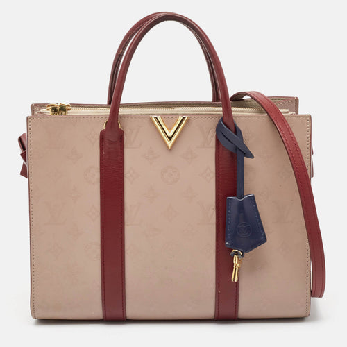 Red/Plume Monogram Leather Very MM Bag