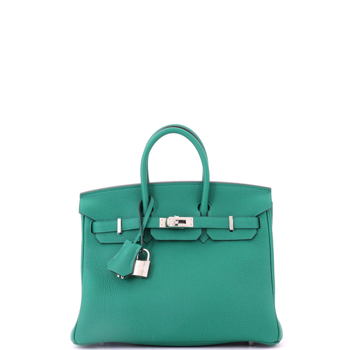 Herm?s Birkin Handbag Vert Vertigo Togo with Palladium Hardware 25