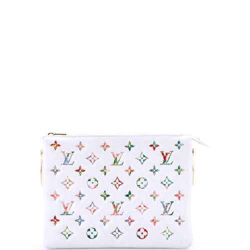Coussin Bag Monogram Flower Embossed Lambskin PM