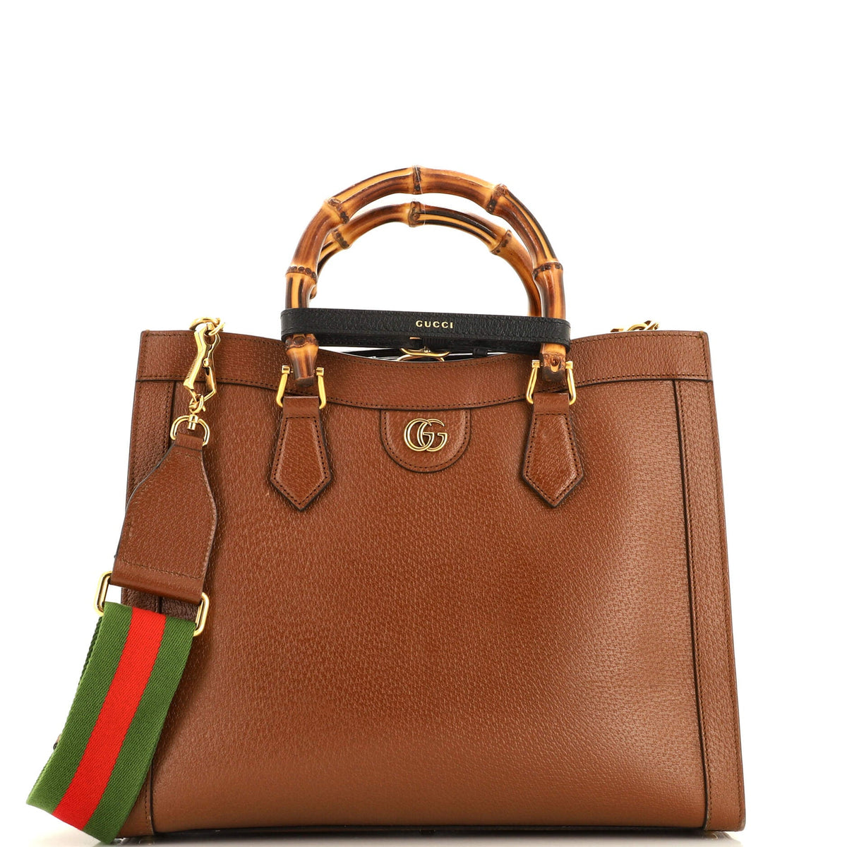 Gucci GUCCI Diana NM Bamboo Handle Tote Leather Medium