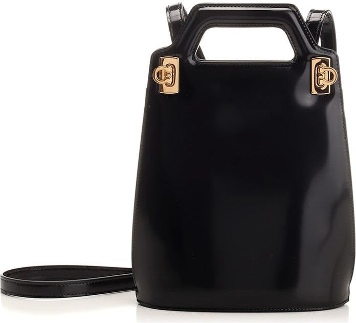 Ferragamo Women's Wanda Mini Handbag in Black | Size UNICA | 2134940762502