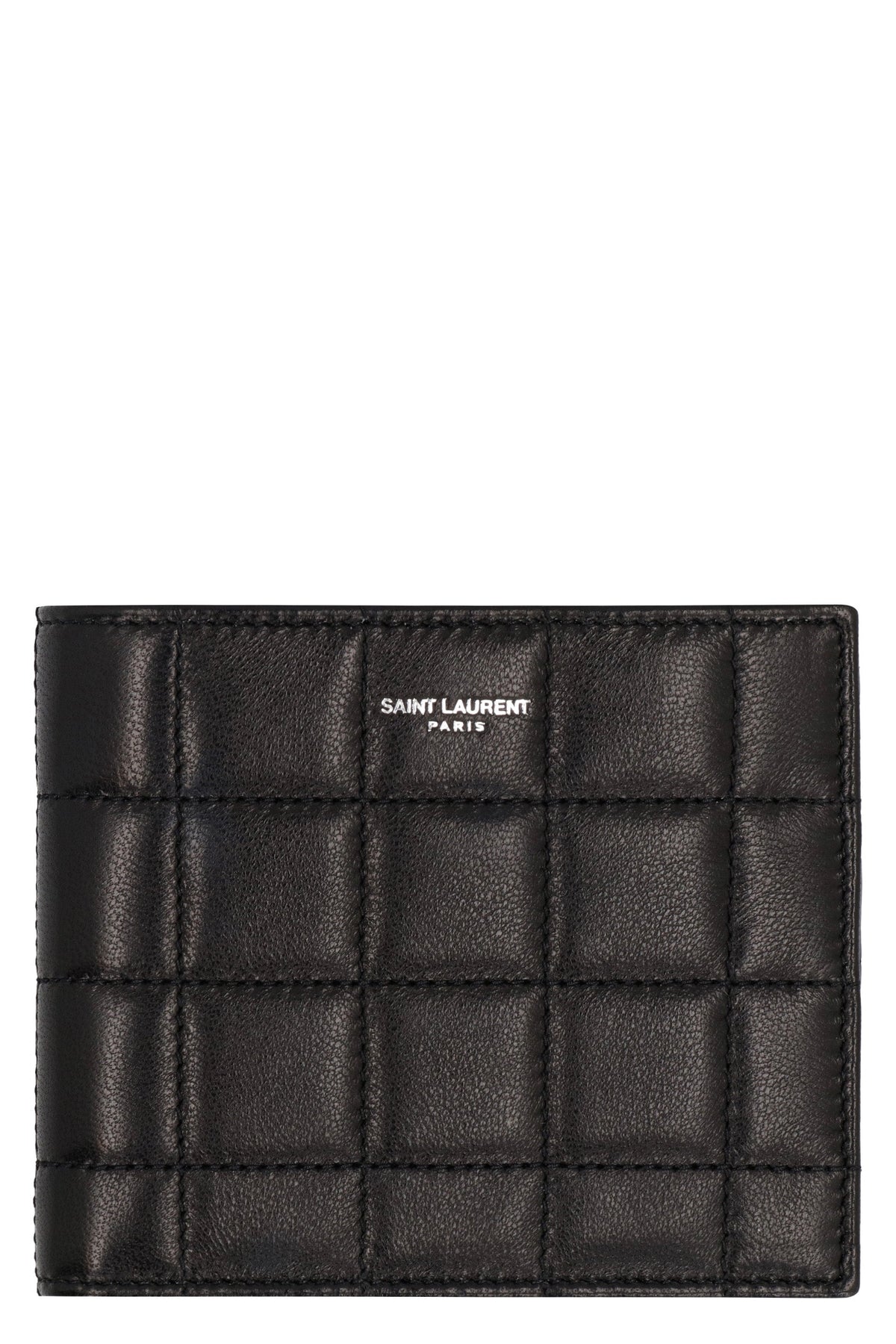 Saint Laurent Men's East/west Leather Wallet in Black | 756284AAB8V Color 1000