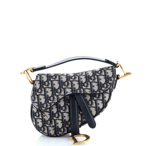Saddle Handbag Oblique Canvas Mini