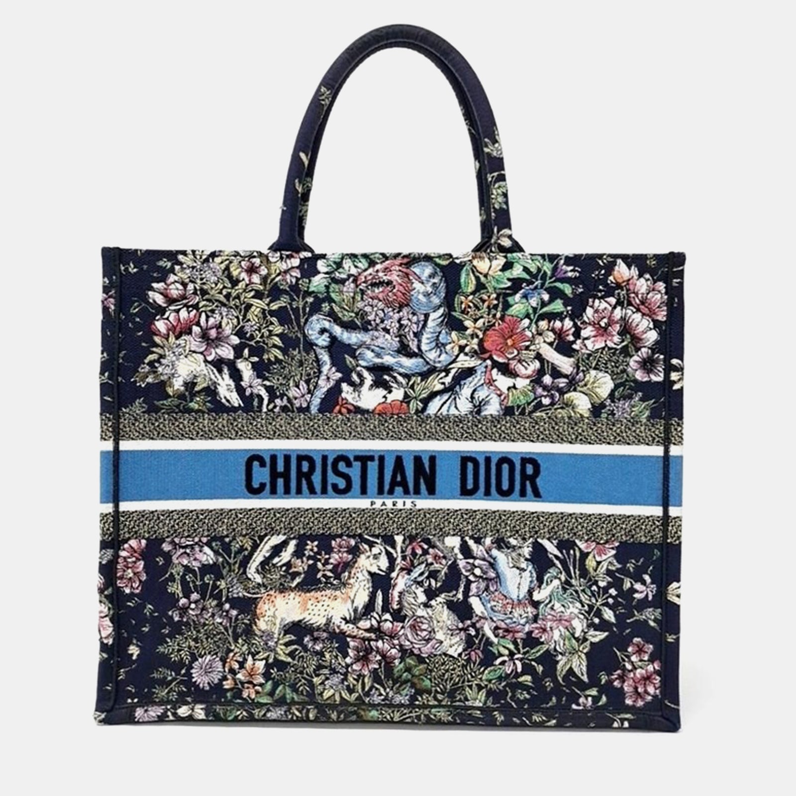 Dior Mehrfarbige Einkaufstasche aus Canvas