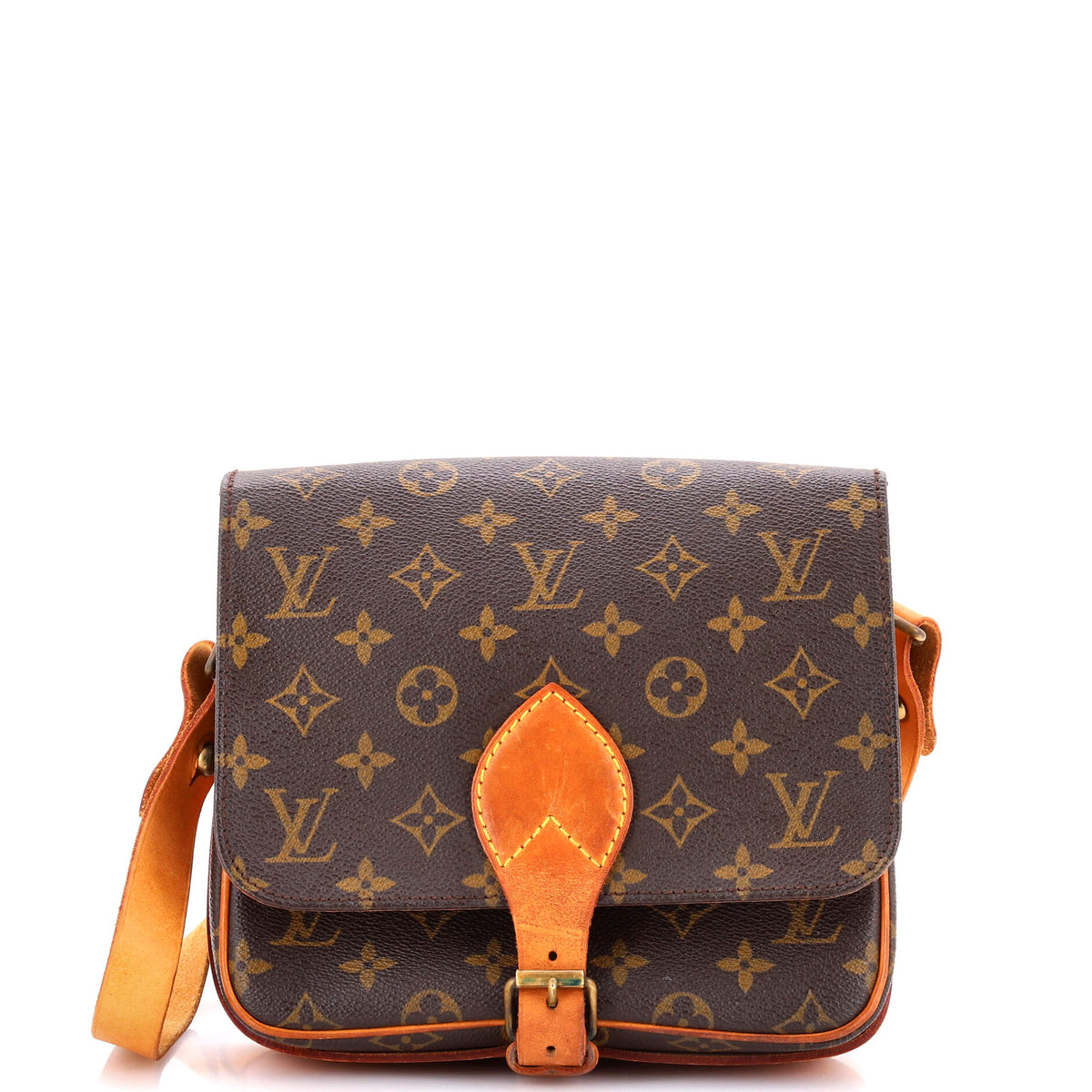 Louis Vuitton Cartouchiere Handbag Monogram Canvas MM