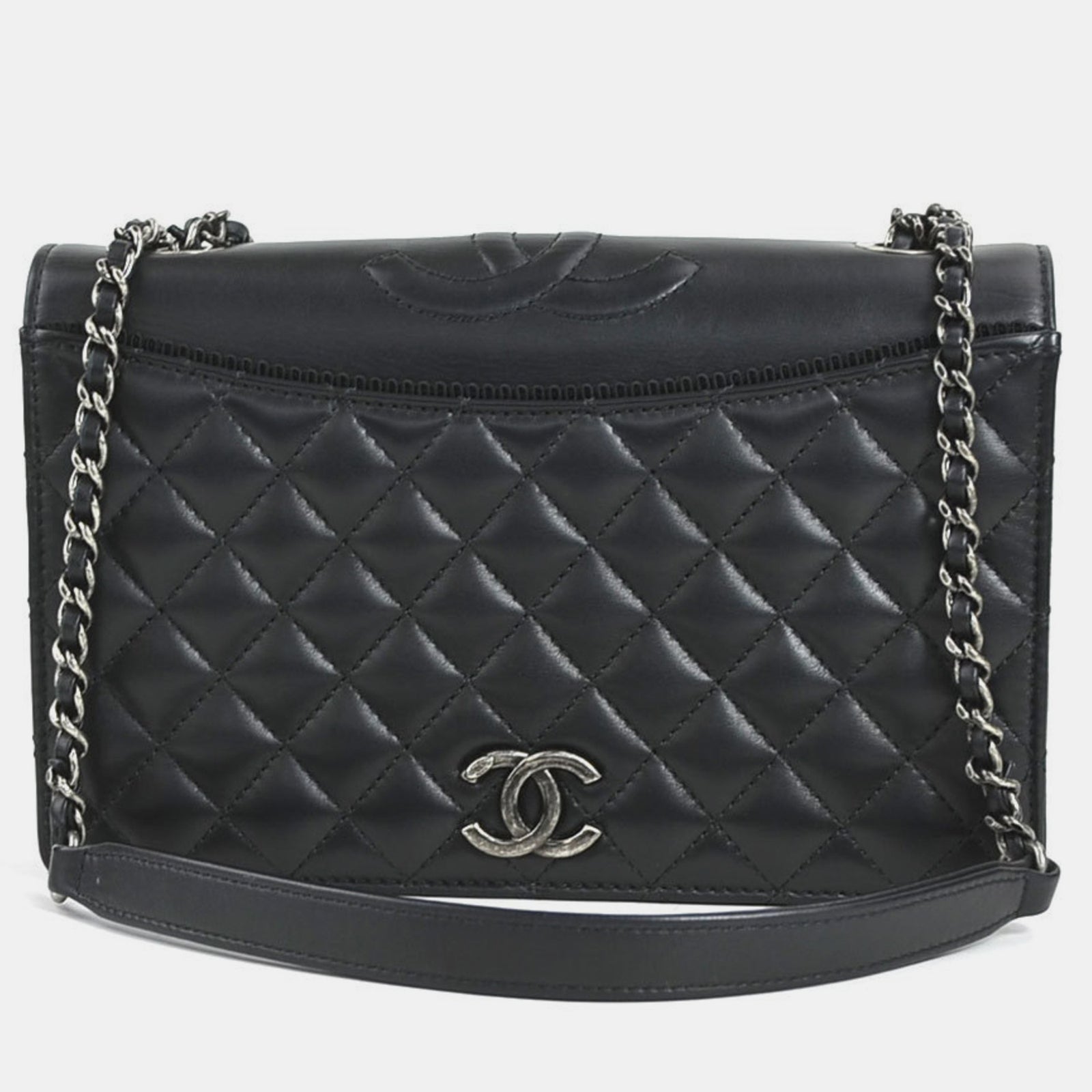 Chanel Black Quilted Lambskin Small Ballerine Flap Bag