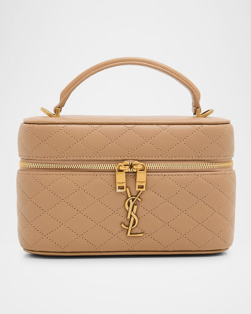 Gaby Vanity Quilted Leather Bag