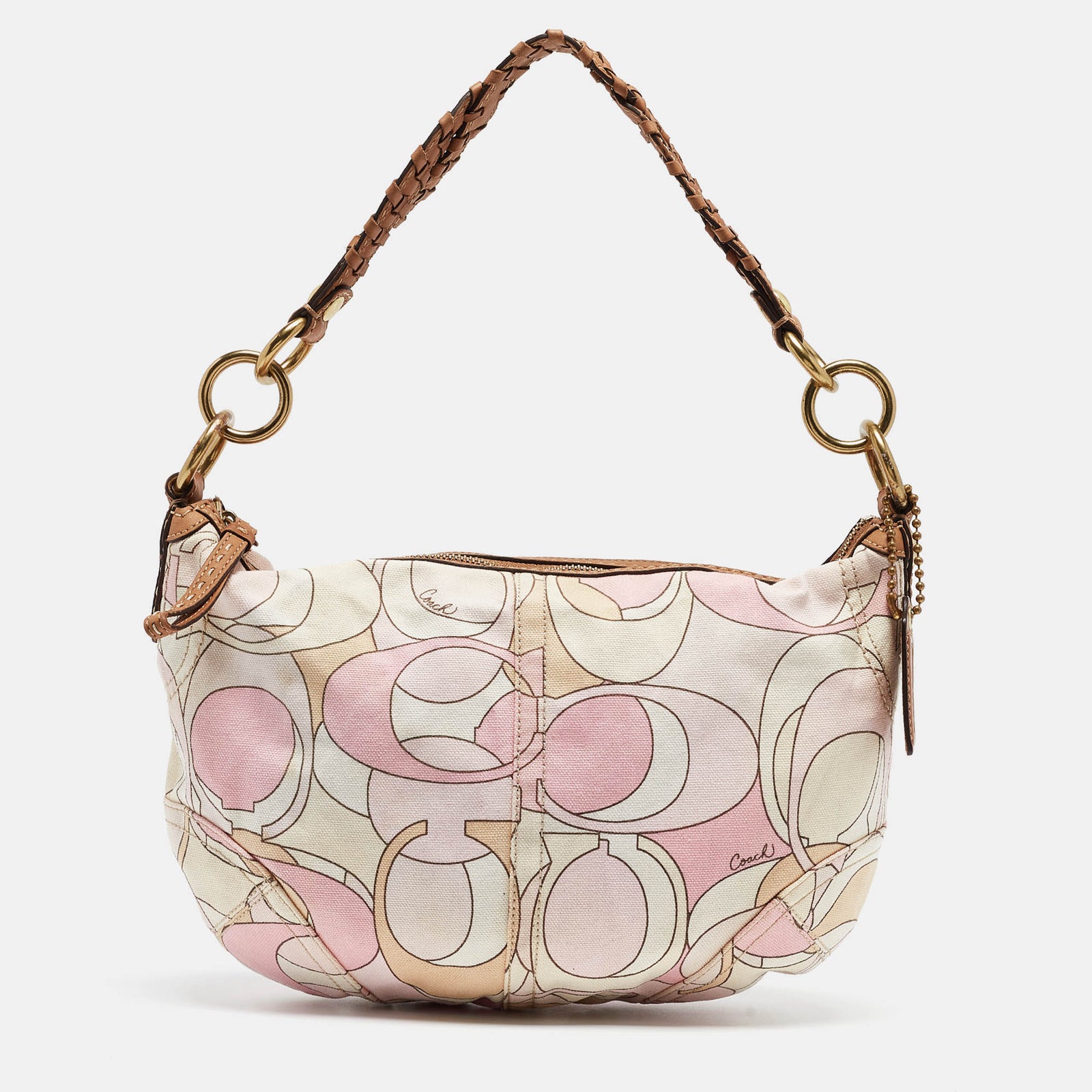 Coach Multicolor Signature Canvas Hobo