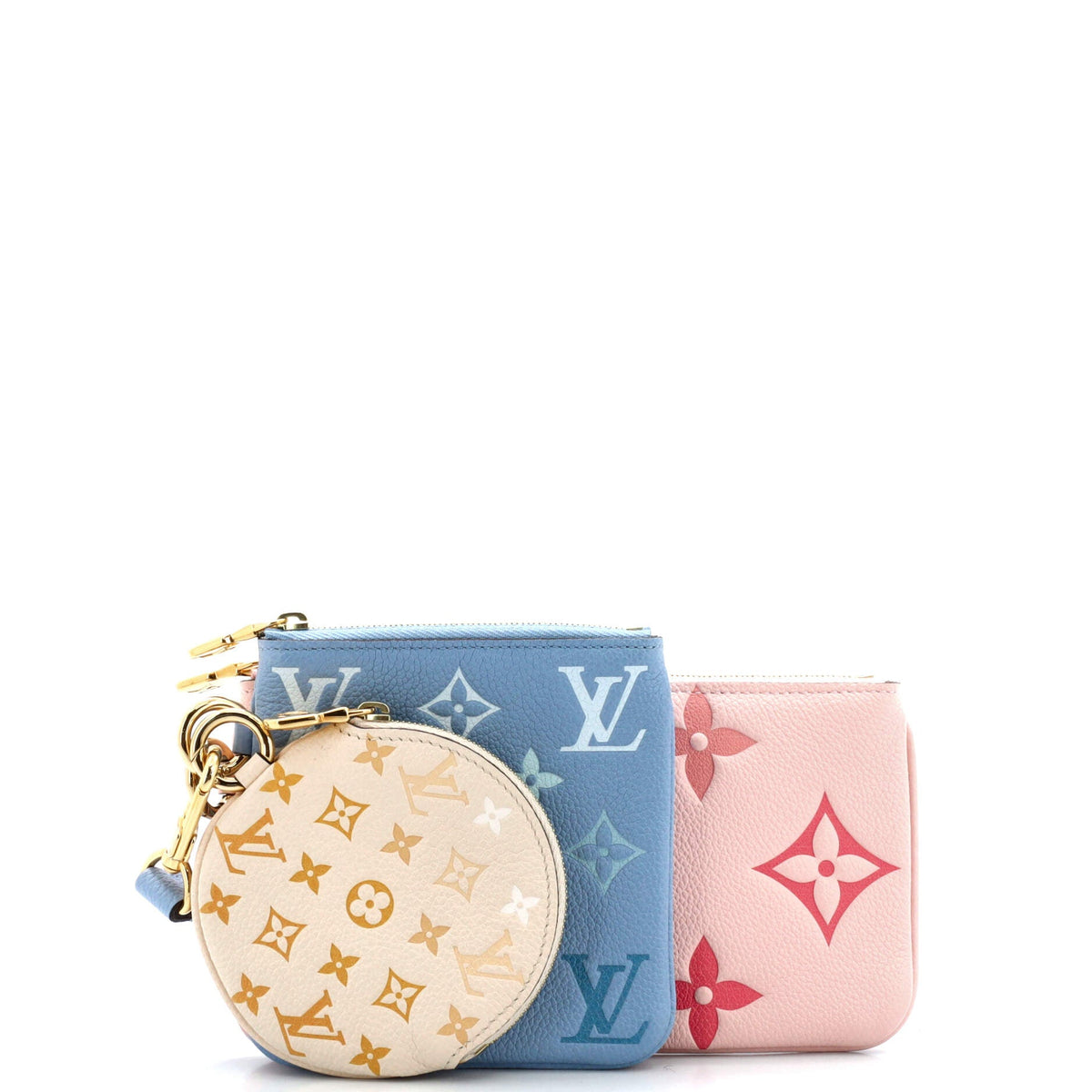Louis Vuitton Trio Pouch Set By The Pool Monogram Empreinte Giant