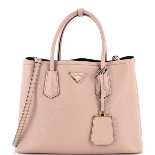 PRADA Cuir Double Tote Saffiano Leather Medium