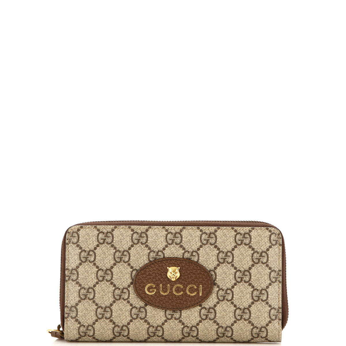Gucci GUCCI Neo Vintage Zip Around Wallet GG Coated Canvas