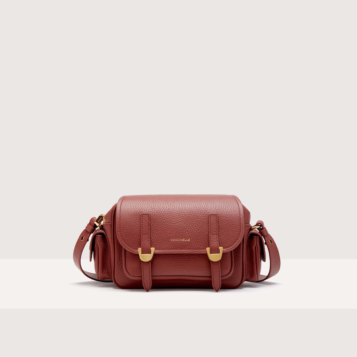 Coccinelle Grained Leather Crossbody Bag Campus Small