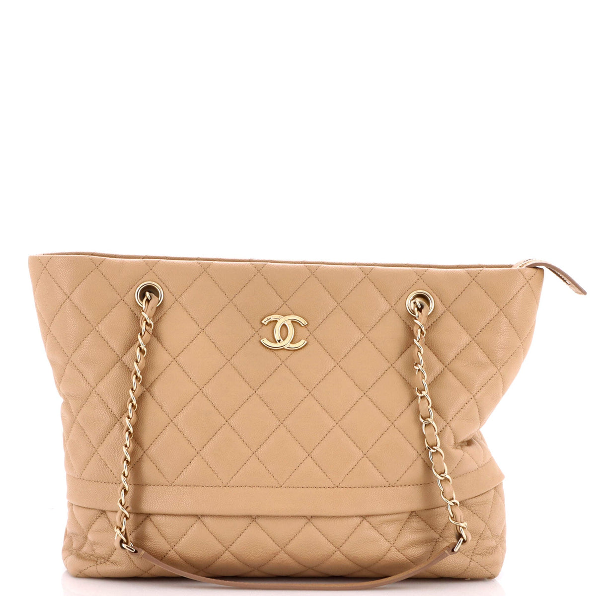 Chanel CHANEL Rolled Up Tote Quilted Caviar