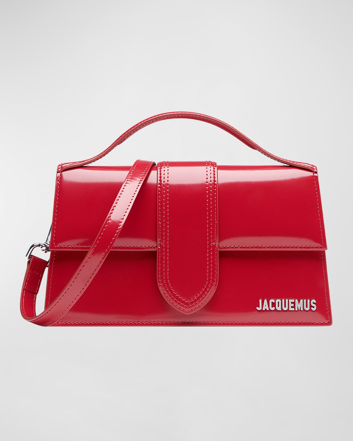 Jacquemus Le Grand Bambino Leather Crossbody Flap Bag