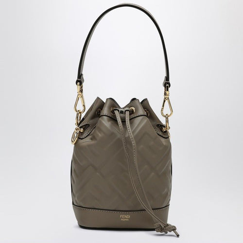 Women's Mon Tresor Minibag In Dove-Coloured Leather in Black | 8BS093ANWT