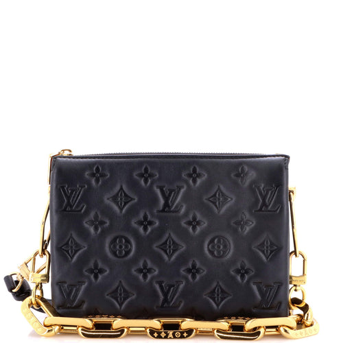 Coussin Bag Monogram Embossed Lambskin BB