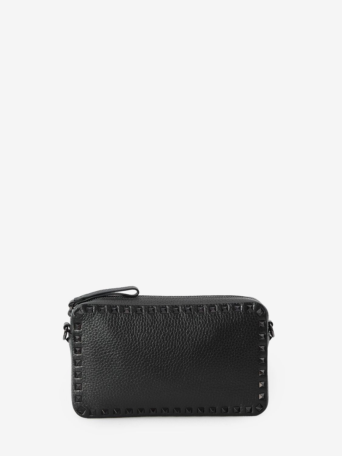 Valentino Garavani Men's Rockstud Crossbody Bag in Black | 5Y2B0704CWB