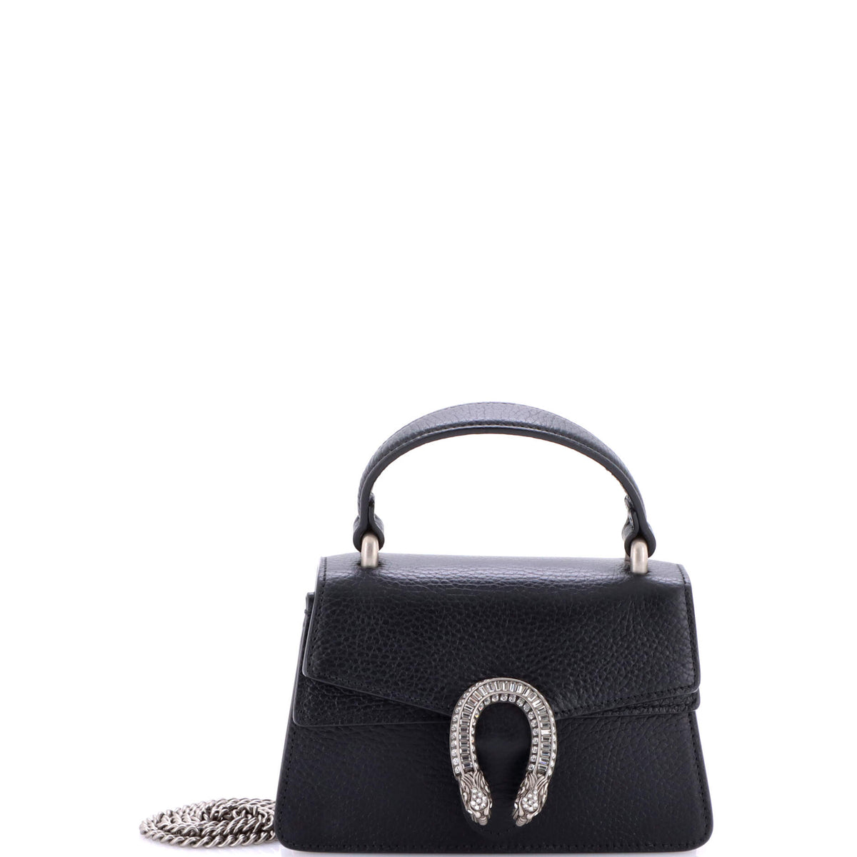 Gucci GUCCI Dionysus Top Handle Bag Leather with Crystals Mini