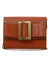 Women's "buckle" Clutch in Brown | BUCKLE Color TRAVEL Color CASEGOLD Color BUCKLE Color SORREL