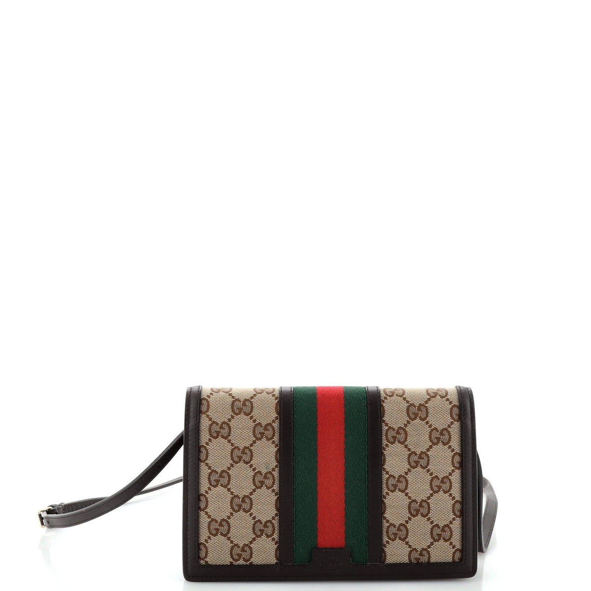 Gucci GUCCI Web Wallet on Strap GG Canvas Small