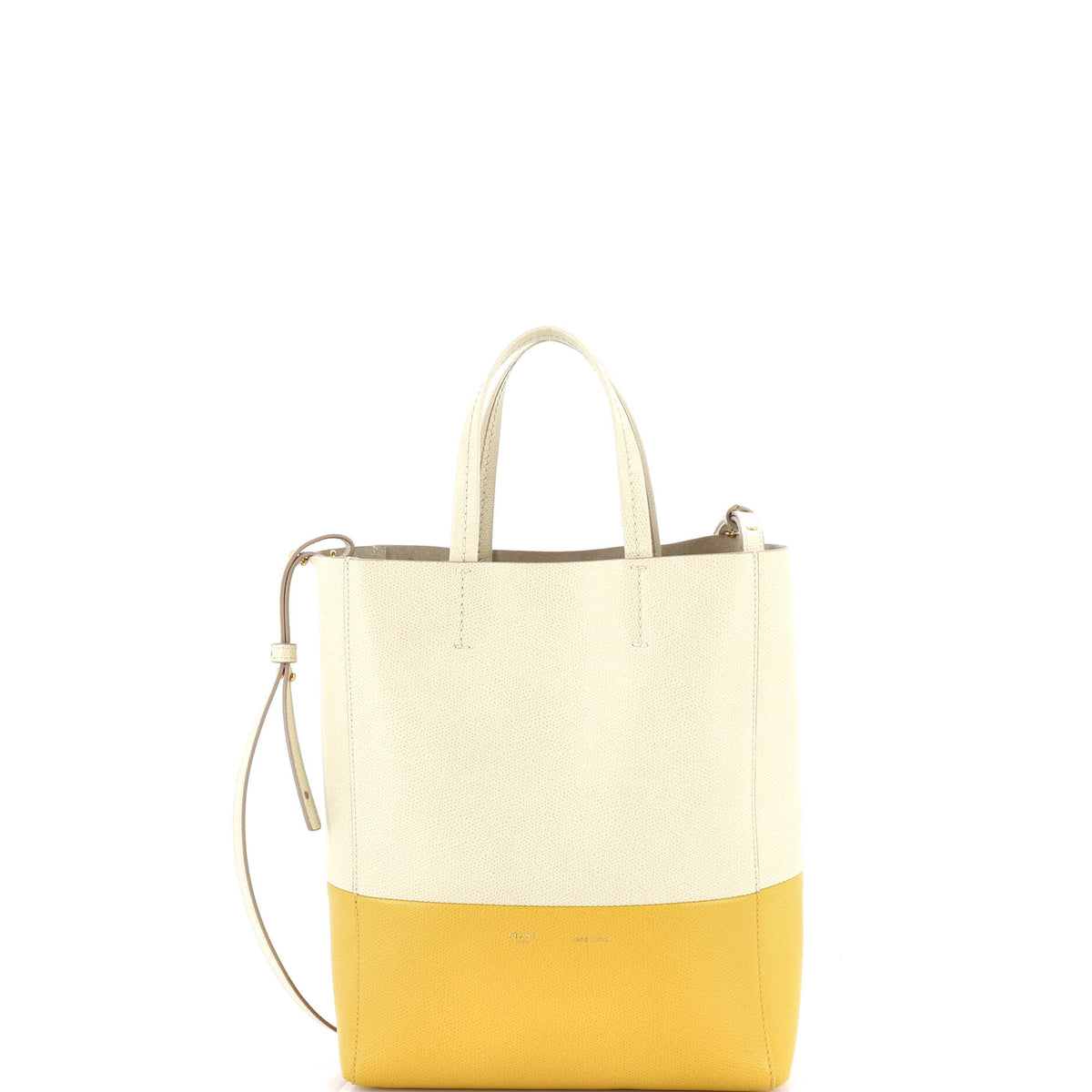 Celine CELINE Vertical Bi-Cabas Tote Grained Calfskin Small