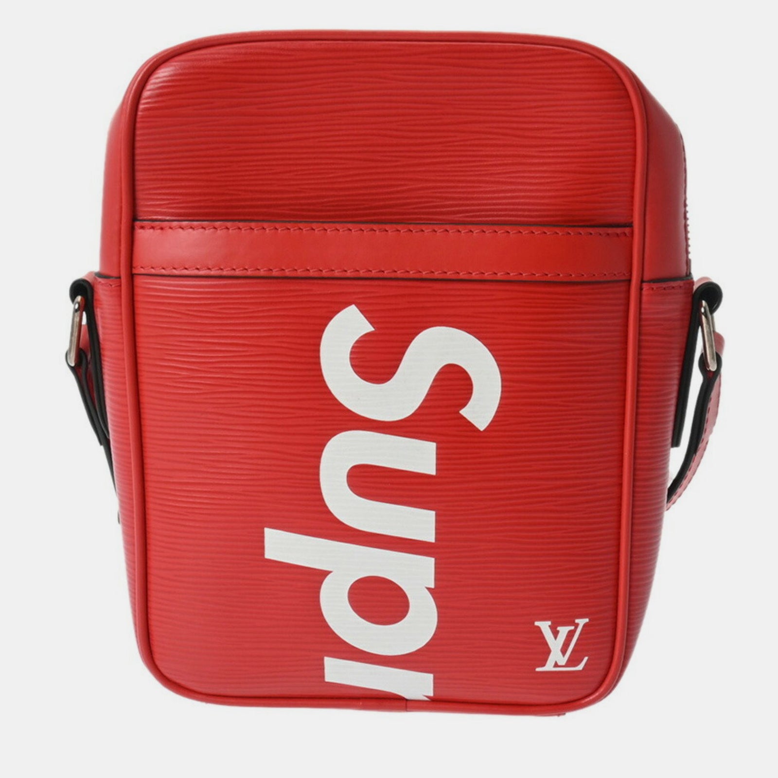 Louis Vuitton Sac à bandoulière Danube PM en cuir épi rouge/blanc