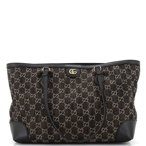 GUCCI Ophidia Shopping Tote GG Denim Medium