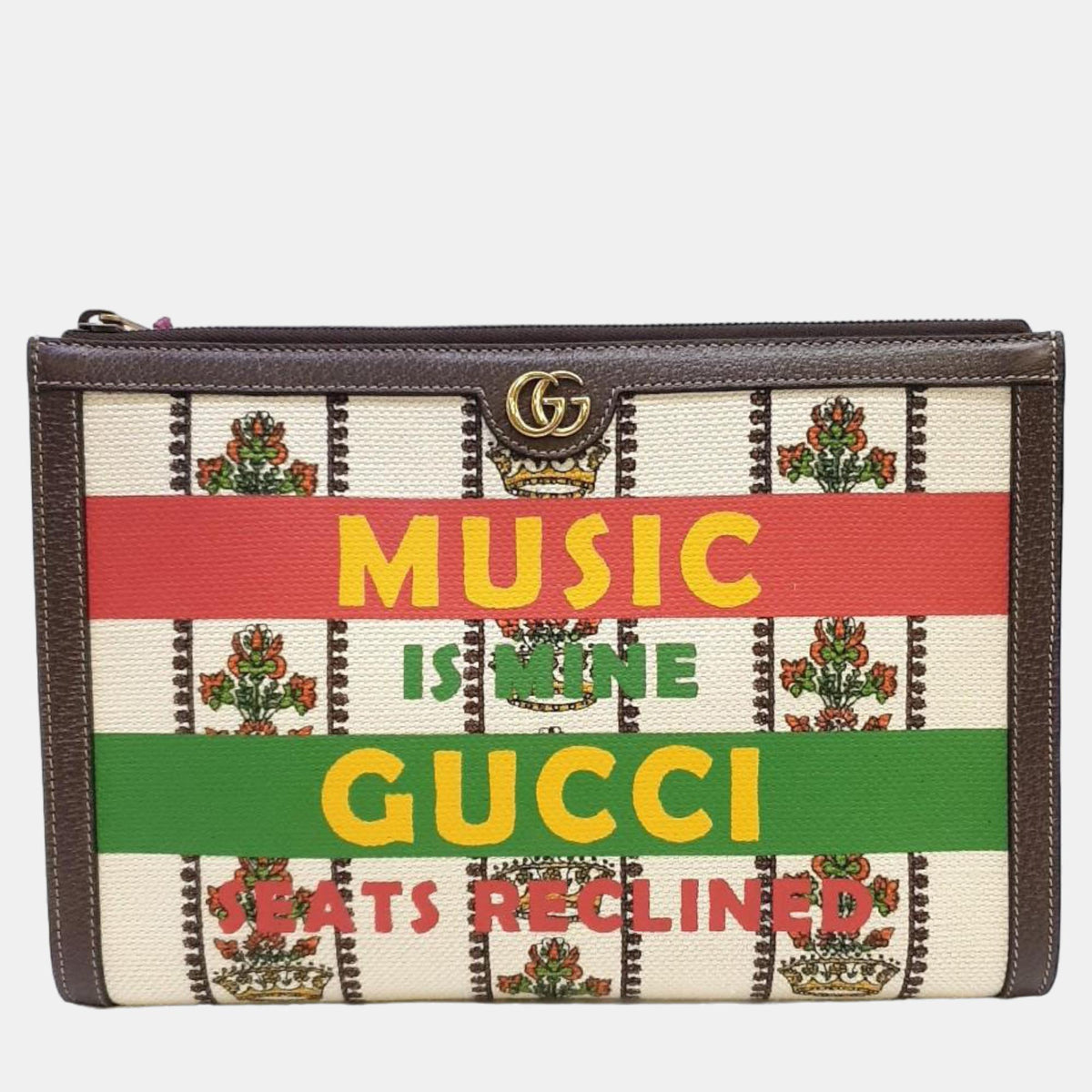 Gucci Multiclore Canvas 100th Anniversary Clutch Bag