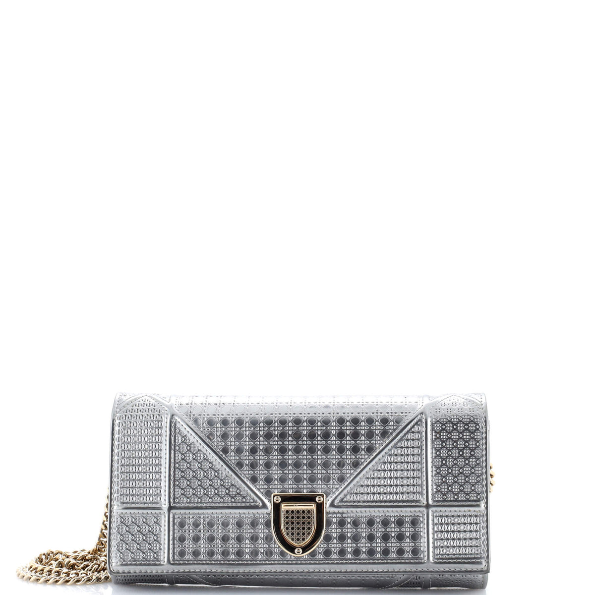 Christian Dior Diorama Croisiere Chain Wallet Cannage Embossed Calfskin