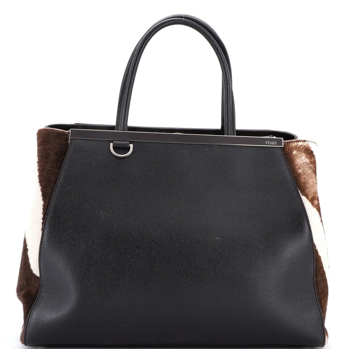 Fendi FENDI 2Jours Bag Pony Hair and Leather Large