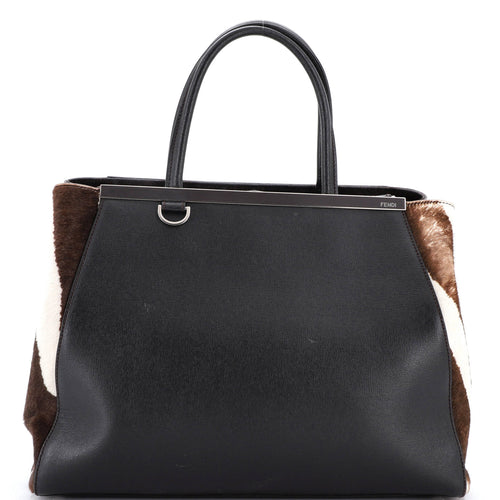 FENDI 2Jours Bag Pony Hair and Leather Large