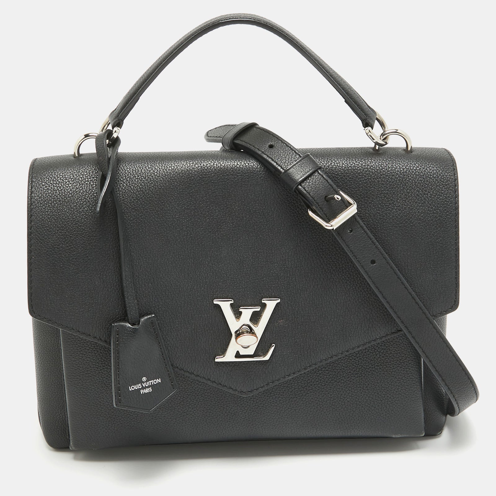 Louis Vuitton Schwarze Mylockme-Umhängetasche aus Leder