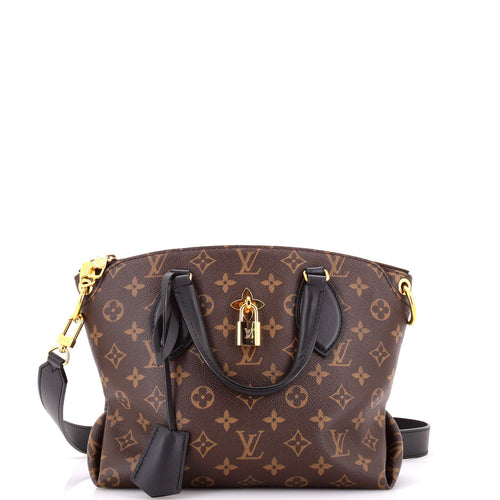 Flower Zipped Tote Monogram Canvas PM