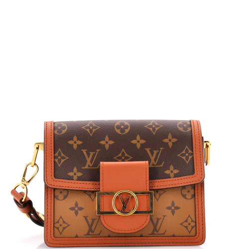 Dauphine Shoulder Bag Reverse Monogram Canvas Mini