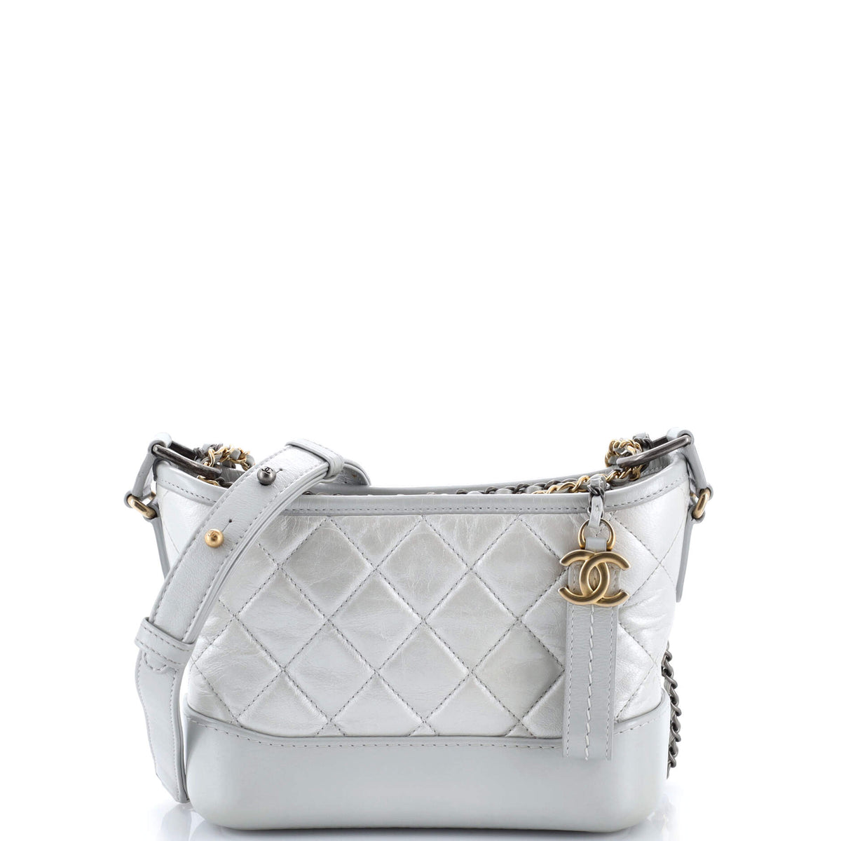 Chanel CHANEL Gabrielle Hobo Quilted Aged Calfskin Small