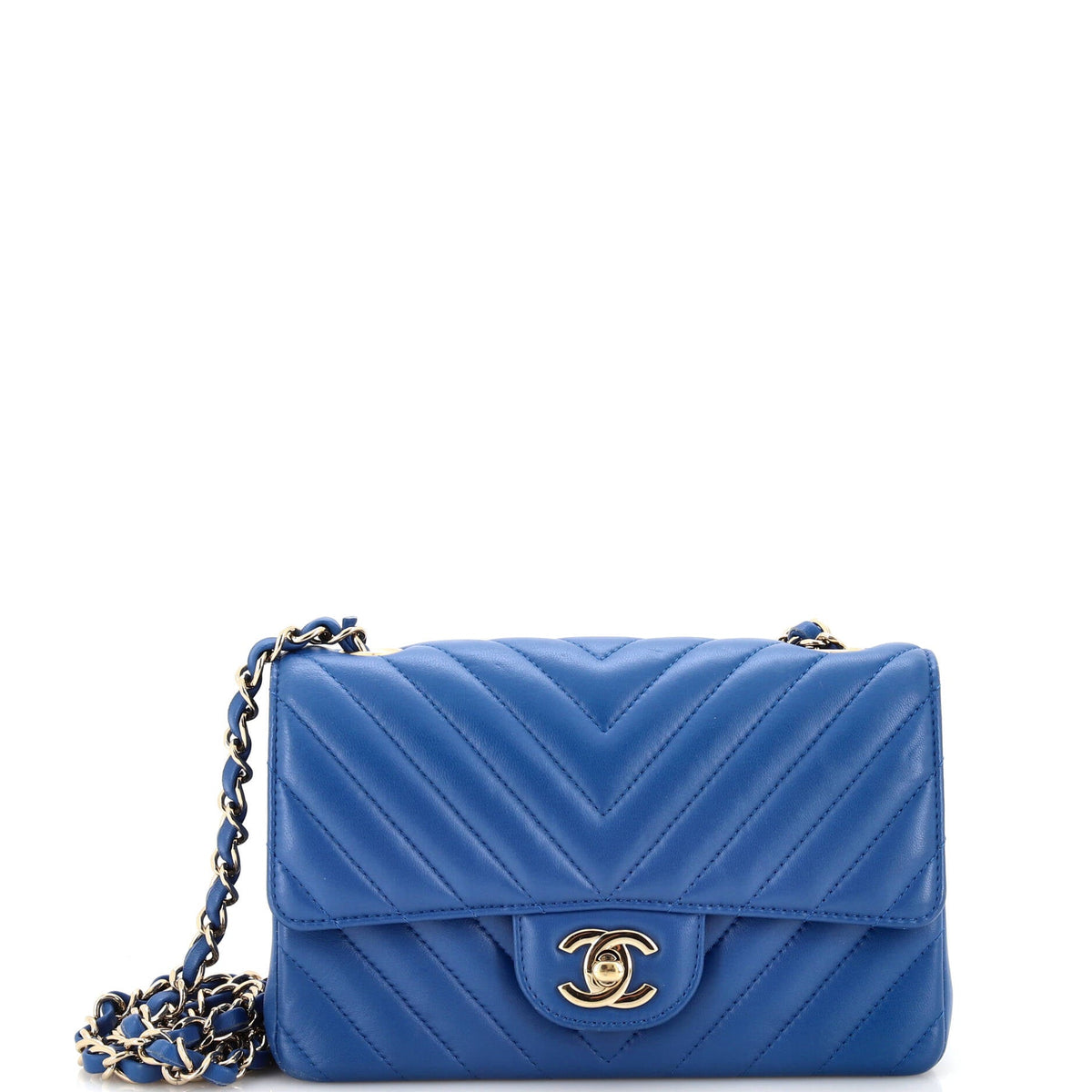 Chanel CHANEL Classic Single Flap Bag Chevron Lambskin Mini
