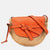 Orange Raffia Medium Gate Crossbody Bag