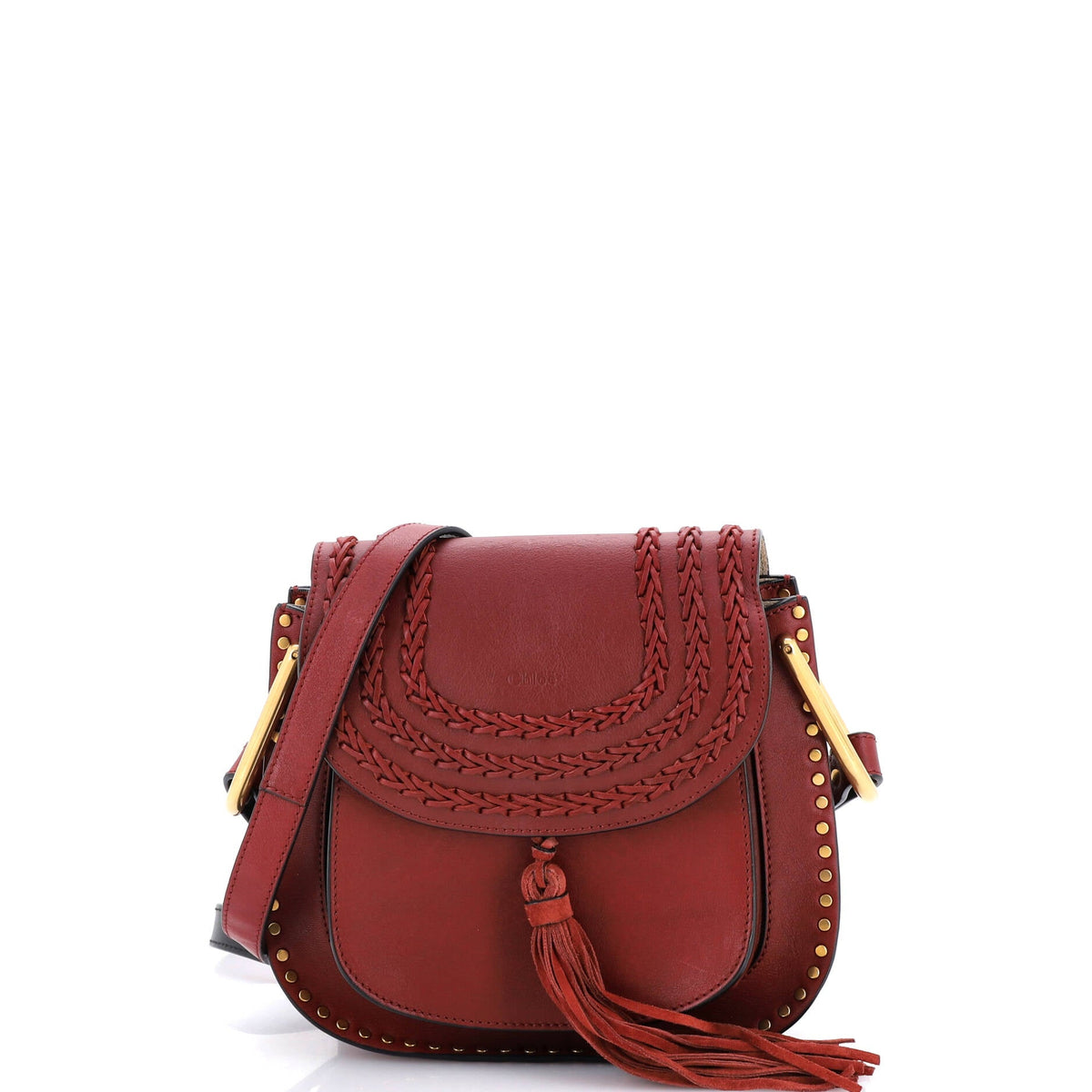 Chloe CHLOE Hudson Handbag Whipstitch Leather Small