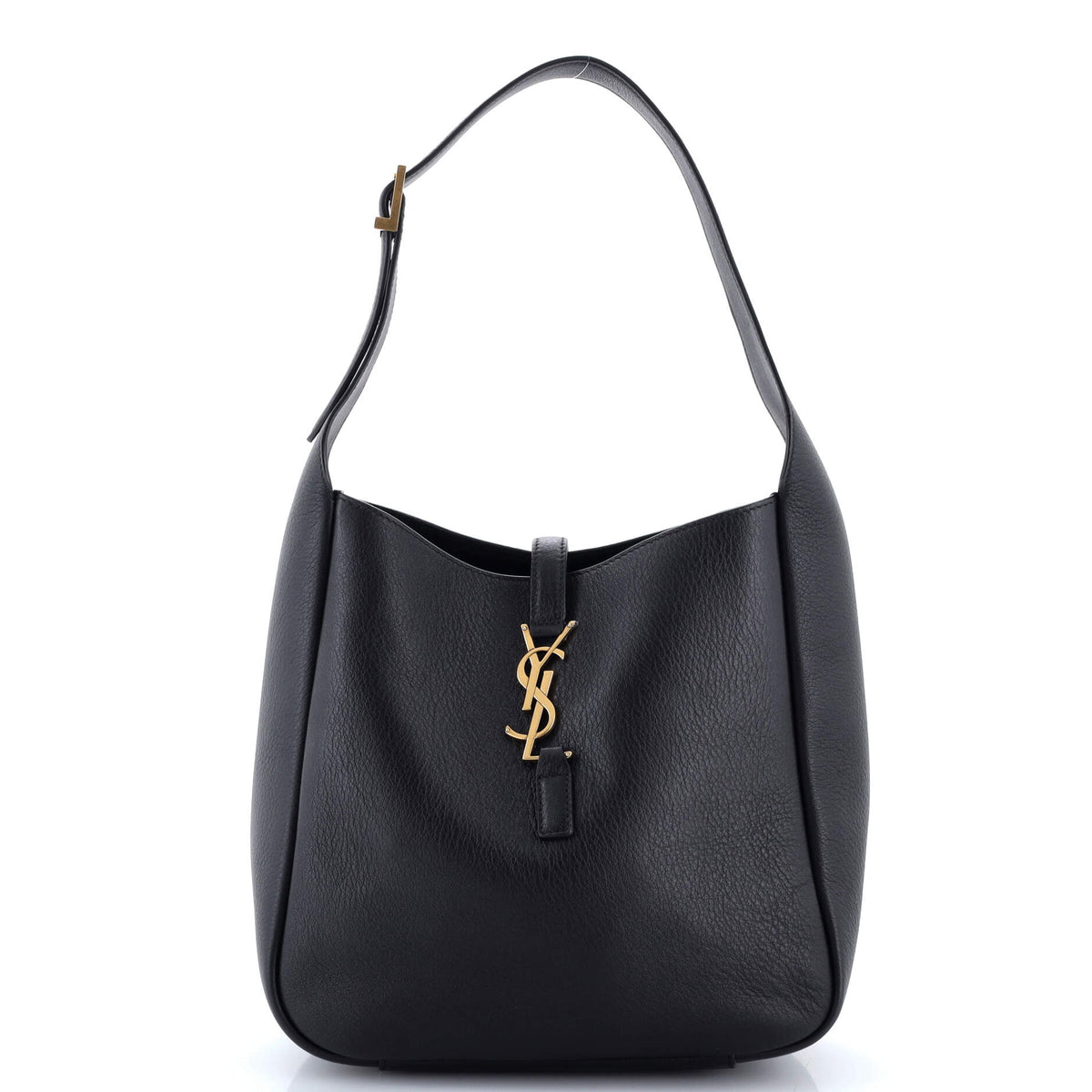 Saint Laurent Le 5 a 7 Supple Hobo Leather Small
