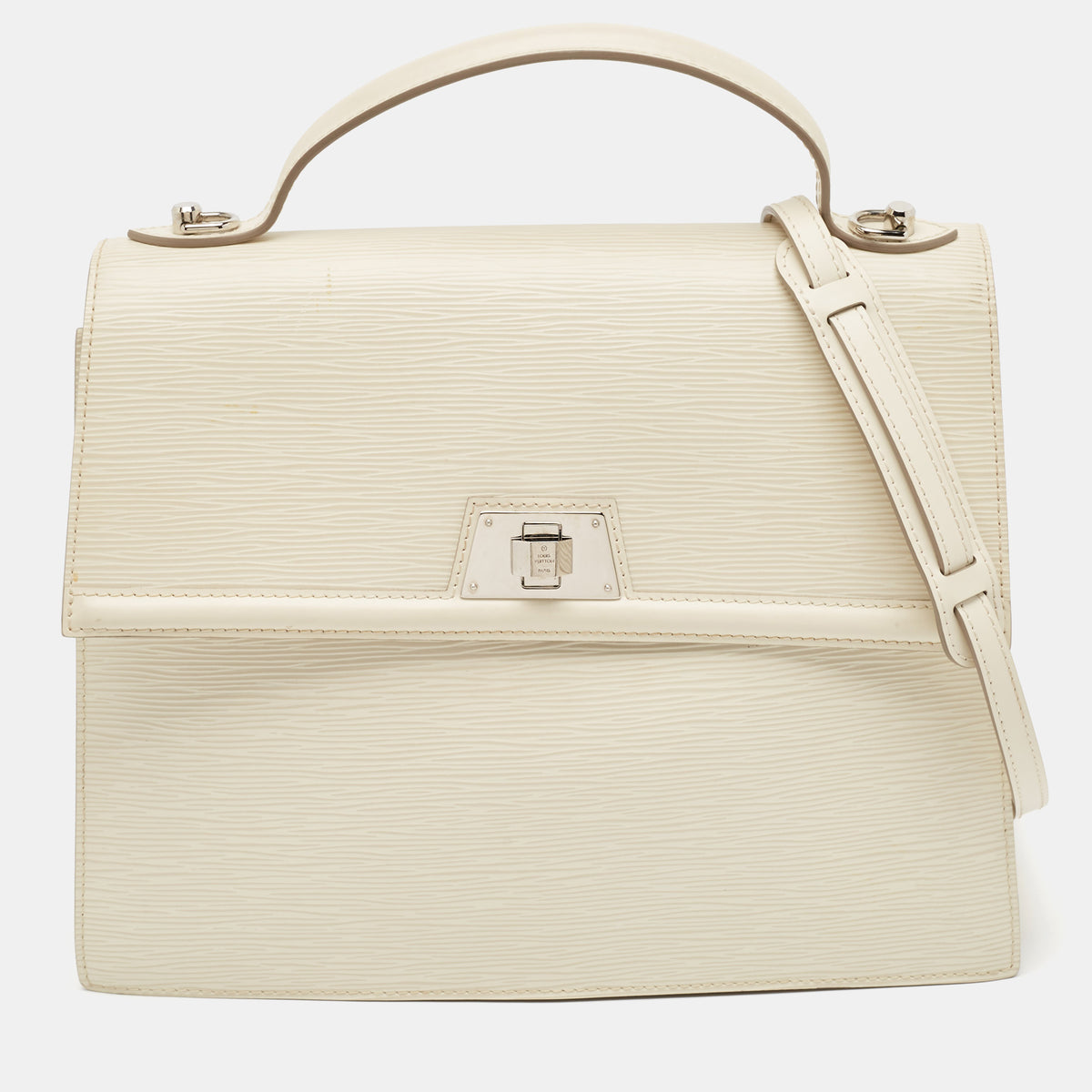 Louis Vuitton Ivory Epi Leather Sevigne GM Bag