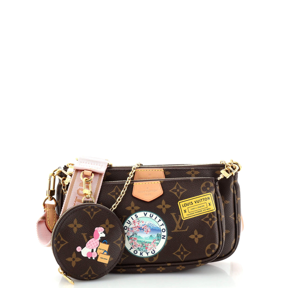 Louis Vuitton Multi Pochette Accessoires My World Tour Monogram Canvas