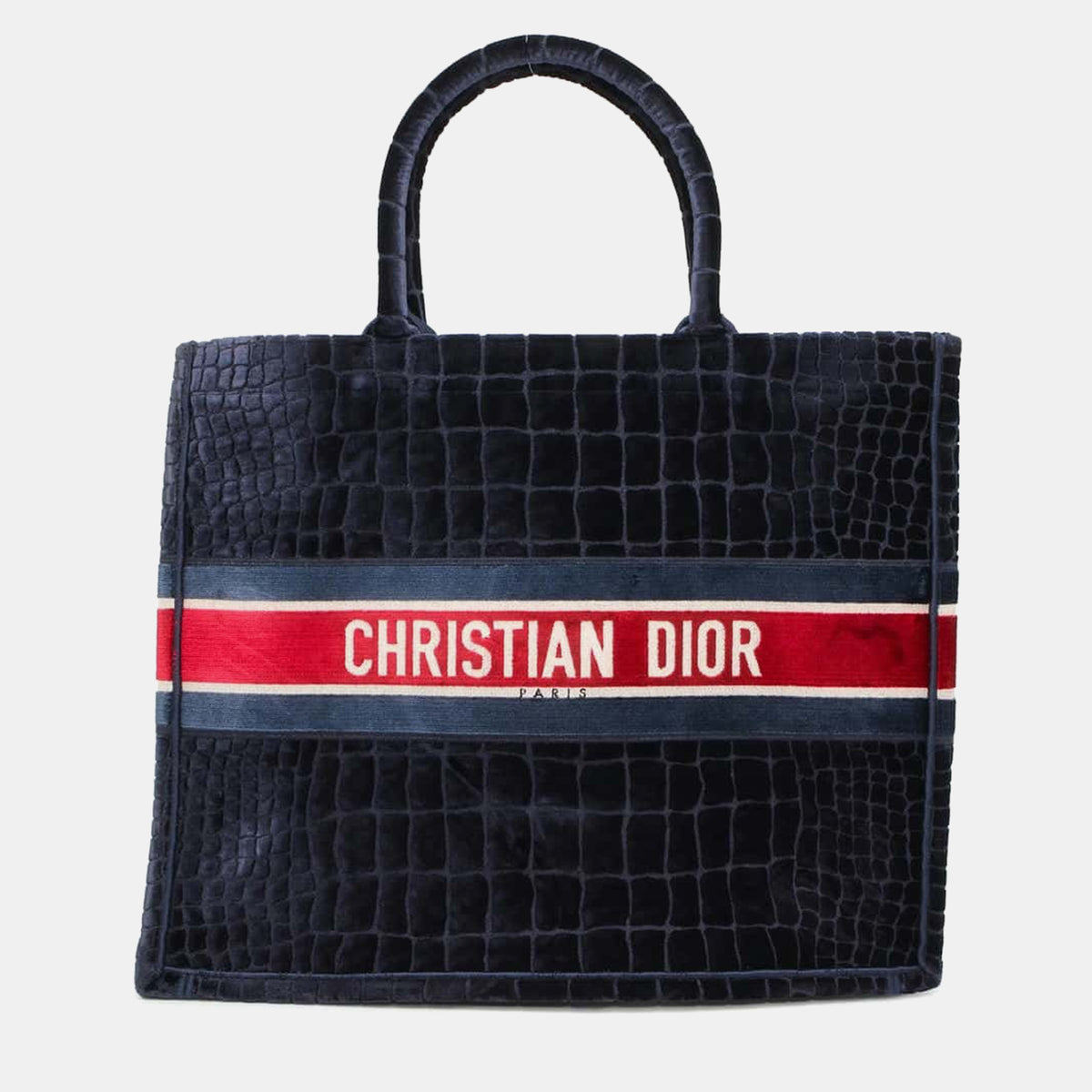 Dior Velvet Book Tote Bag