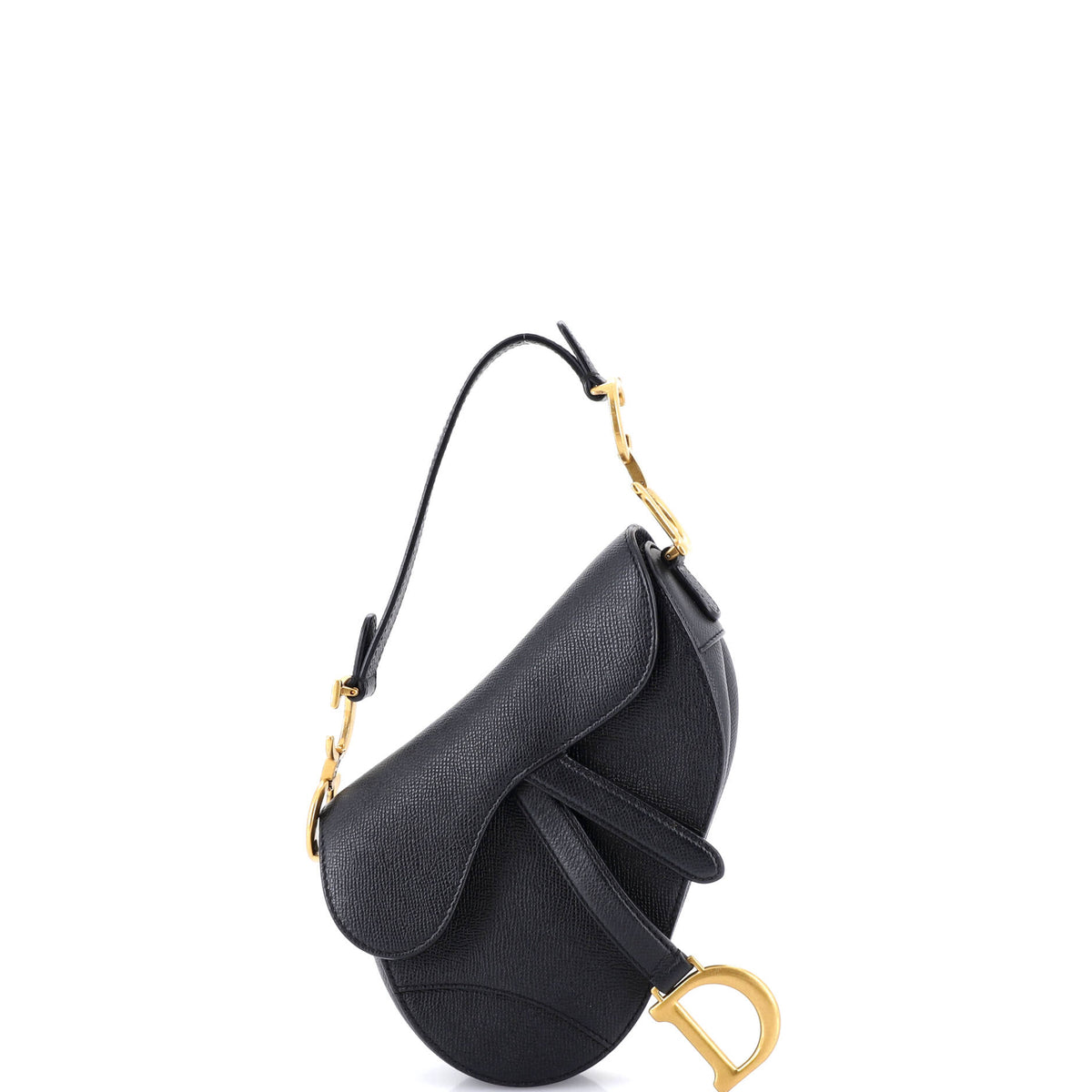 Christian Dior Saddle Handbag Leather Mini