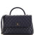 CHANEL Coco Top Handle Bag Quilted Caviar Medium