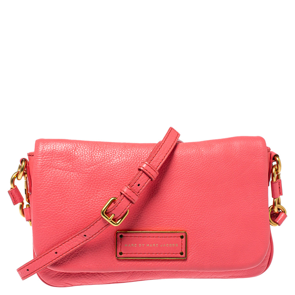 Marc By Marc Jacobs Orange Leather Too Hot To Handle Crossbody Bag