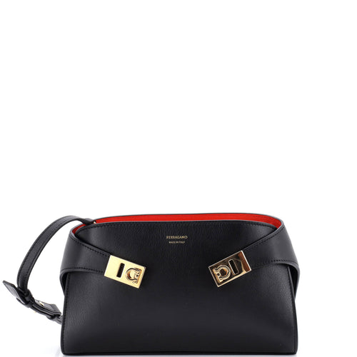 Hug Pouch Bag Leather Mini